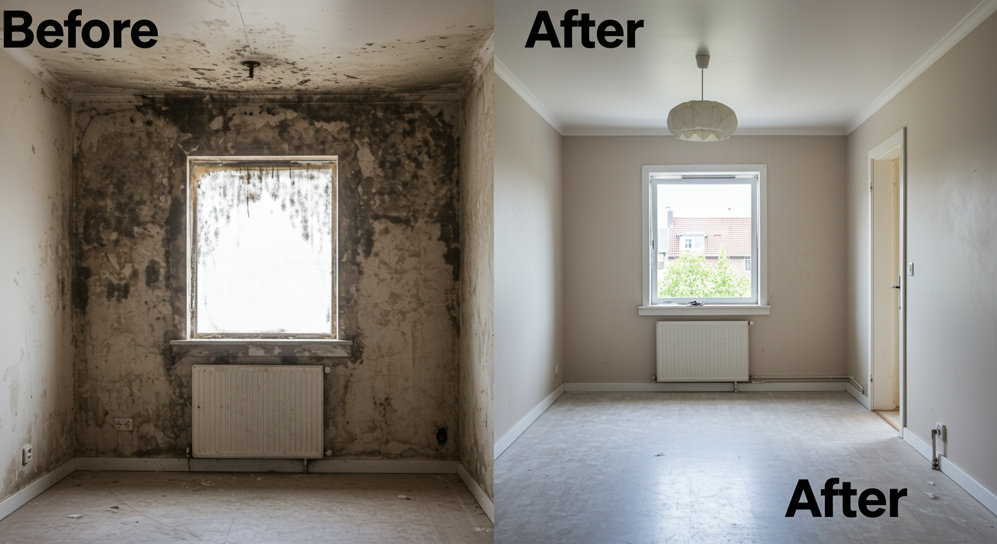 Before and After Mold Removal