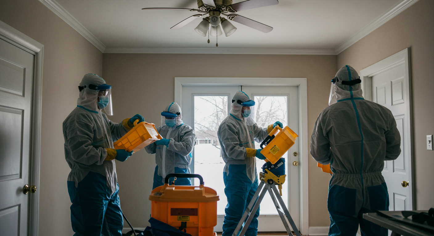 Mold Remediation Technicians at Work